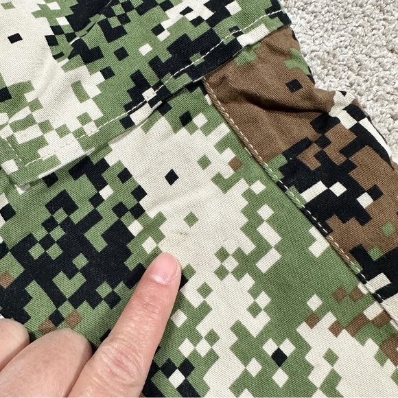Dogg Supply by Snoop Dogg Men’s Pull On Elastic Waist Cargo Pants Army Camo XS - Picture 15 of 15
